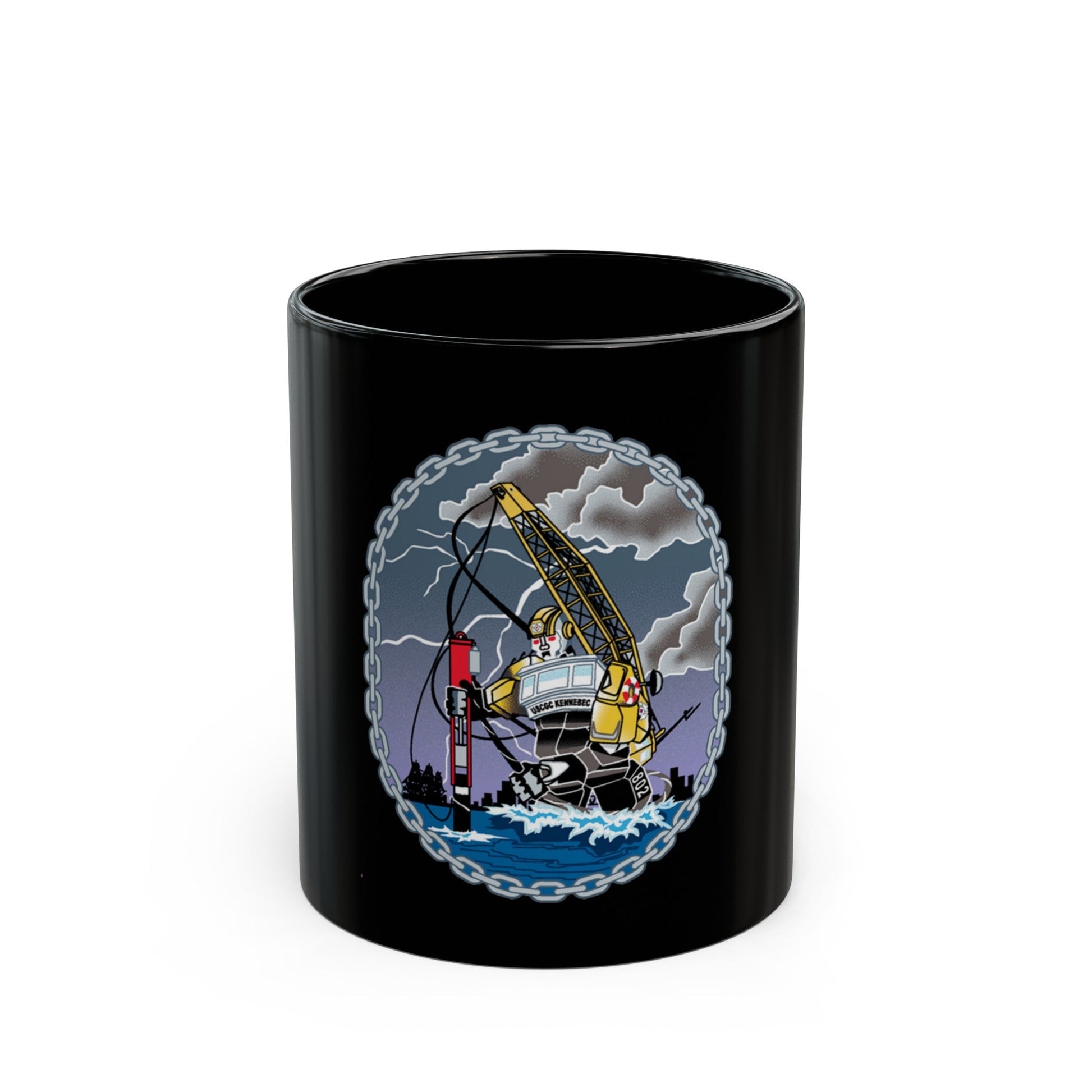 USCGC KENNEBEC (U.S. Coast Guard) Black Coffee Mug-11oz-The Sticker Space