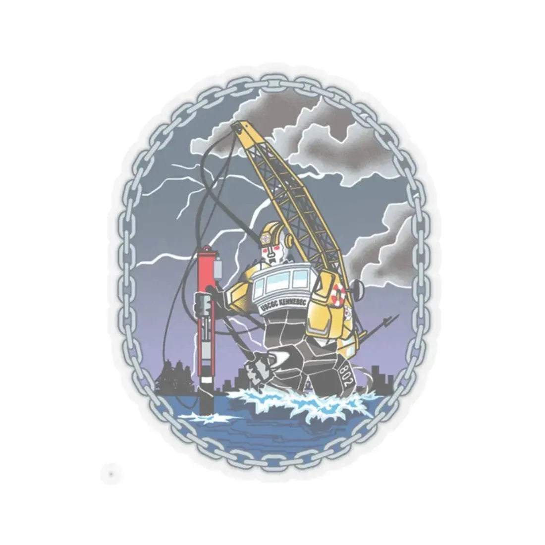 USCGC KENNEBEC (U.S. Coast Guard) STICKER Vinyl Kiss-Cut Decal 2 Inch Transparent - The Sticker Space