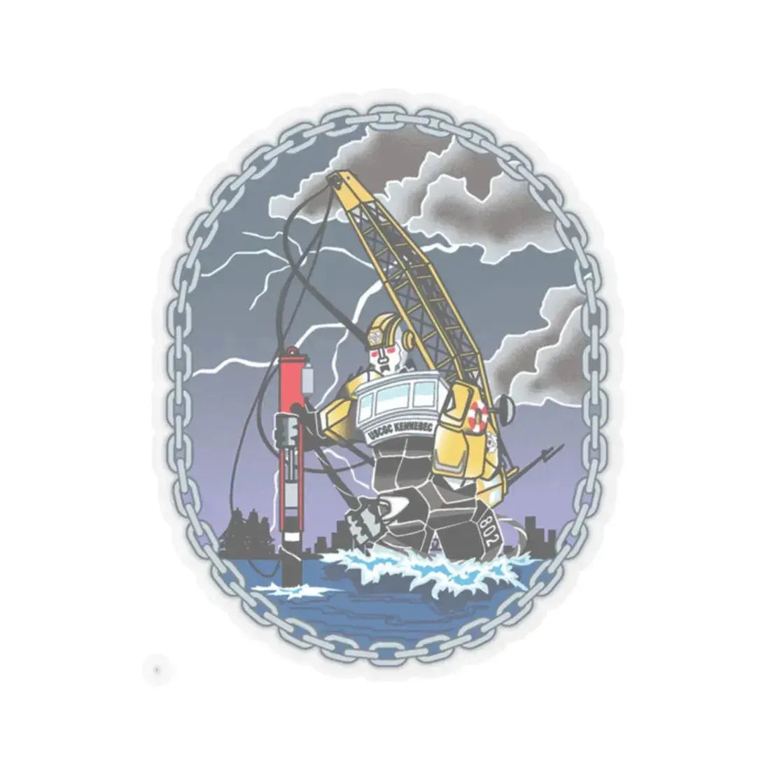 USCGC KENNEBEC (U.S. Coast Guard) STICKER Vinyl Kiss-Cut Decal 2 Inch Transparent - The Sticker Space