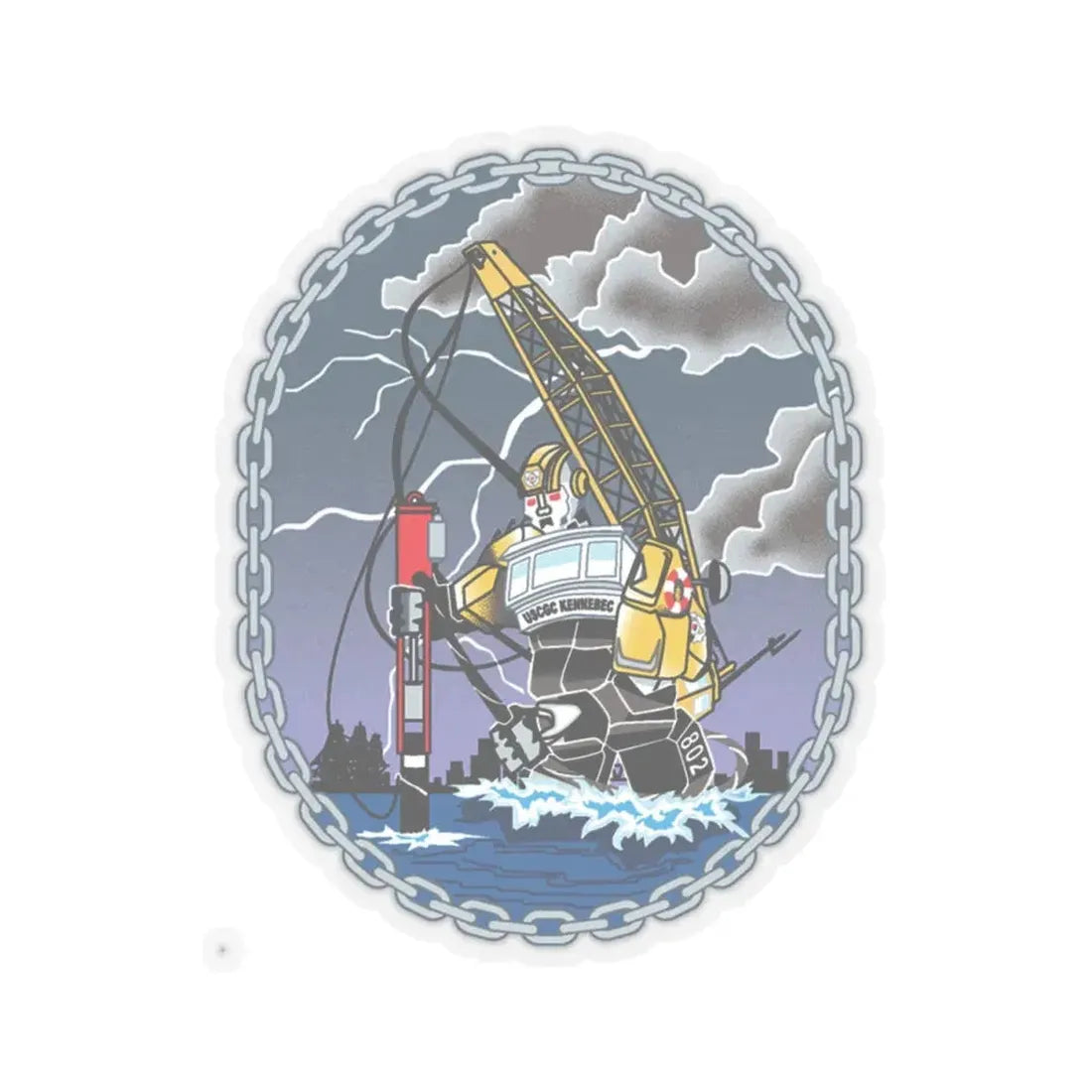 USCGC KENNEBEC (U.S. Coast Guard) STICKER Vinyl Kiss-Cut Decal 4 Inch Transparent - The Sticker Space