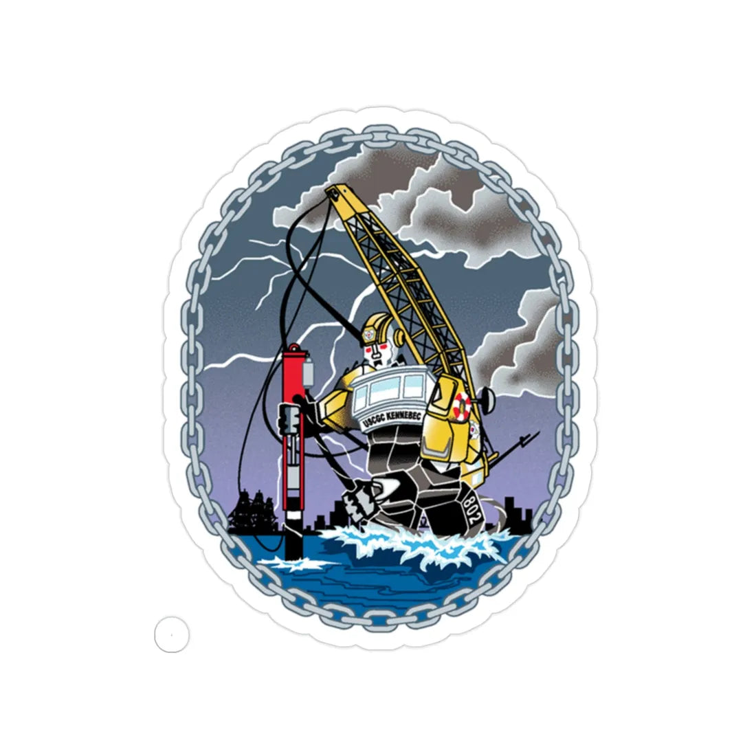 USCGC KENNEBEC (U.S. Coast Guard) Transparent STICKER Die-Cut Vinyl Decal 2 Inch - The Sticker Space