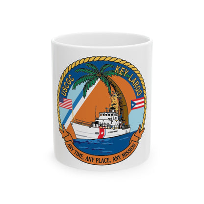 USCGC Key Largo WPB 1324 1 (U.S. Coast Guard) White Coffee Mug-11oz-The Sticker Space