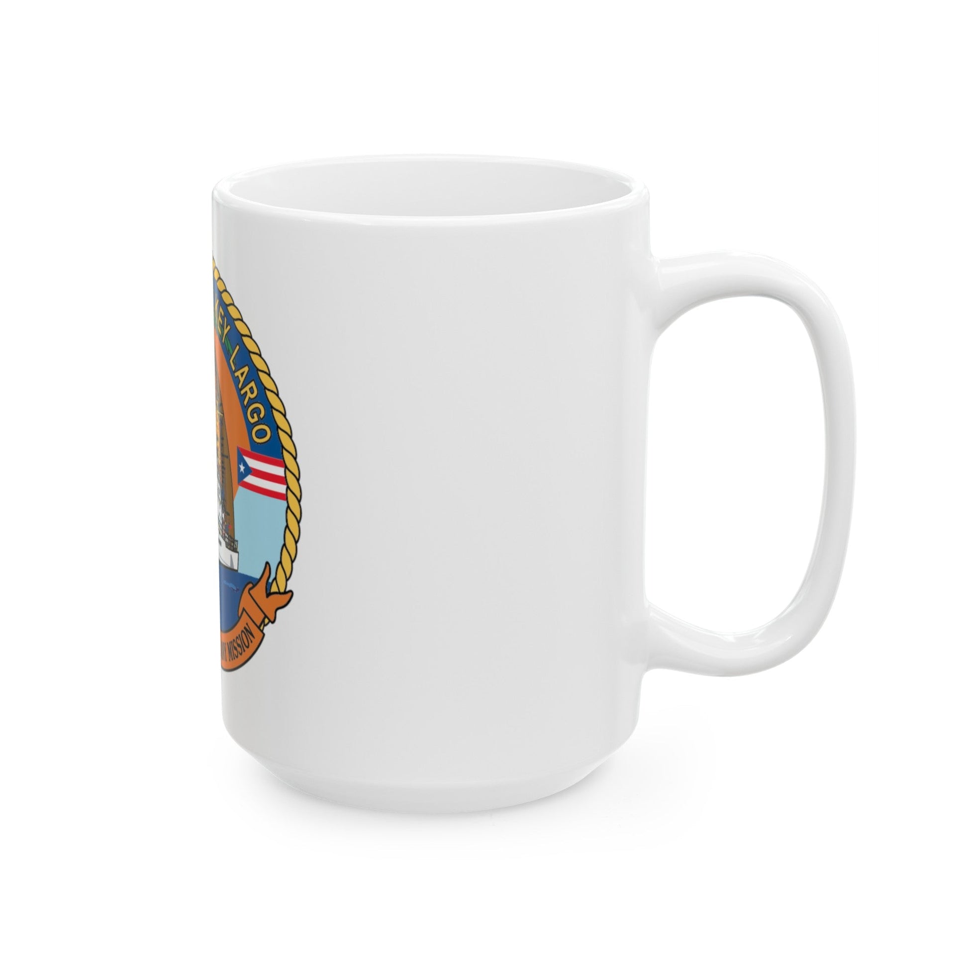 USCGC Key Largo WPB 1324 1 (U.S. Coast Guard) White Coffee Mug-The Sticker Space