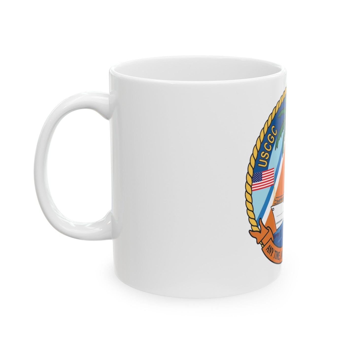 USCGC Key Largo WPB 1324 1 (U.S. Coast Guard) White Coffee Mug-The Sticker Space