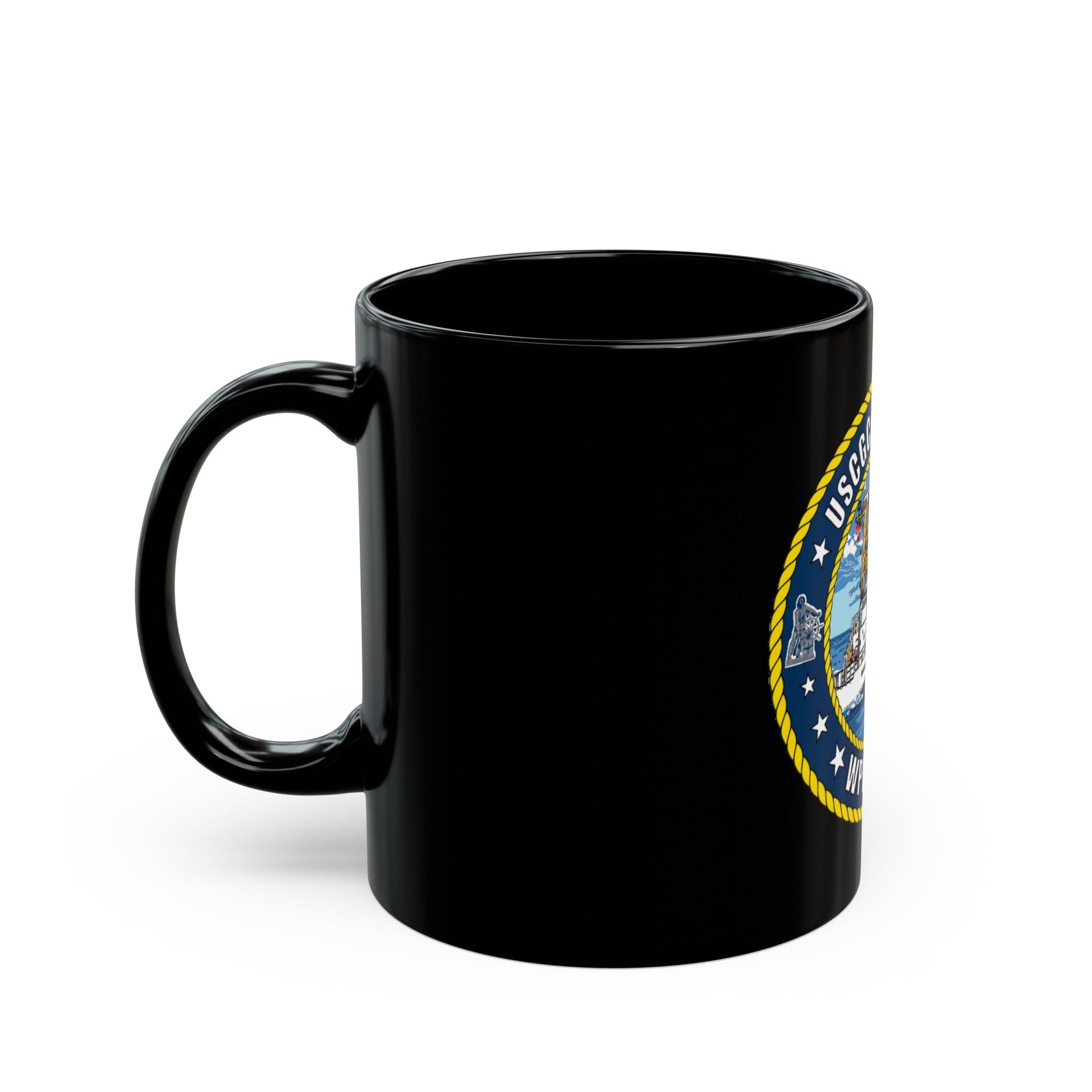 USCGC Key Largo WPB 1324 (U.S. Coast Guard) Black Coffee Mug-The Sticker Space