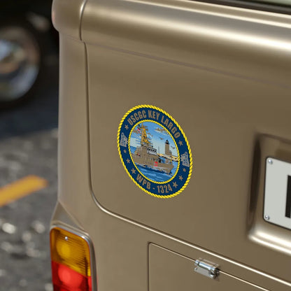 USCGC Key Largo WPB 1324 (U.S. Coast Guard) Transparent STICKER Die-Cut Vinyl Decal - The Sticker Space