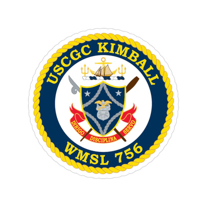 USCGC Kimball WMSL 756 (U.S. Coast Guard) Transparent STICKER Die-Cut Vinyl Decal-5 Inch-The Sticker Space