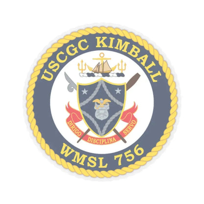 USCGC Kimball WMSL 756 (U.S. Coast Guard) STICKER Vinyl Kiss-Cut Decal 2 Inch Transparent - The Sticker Space