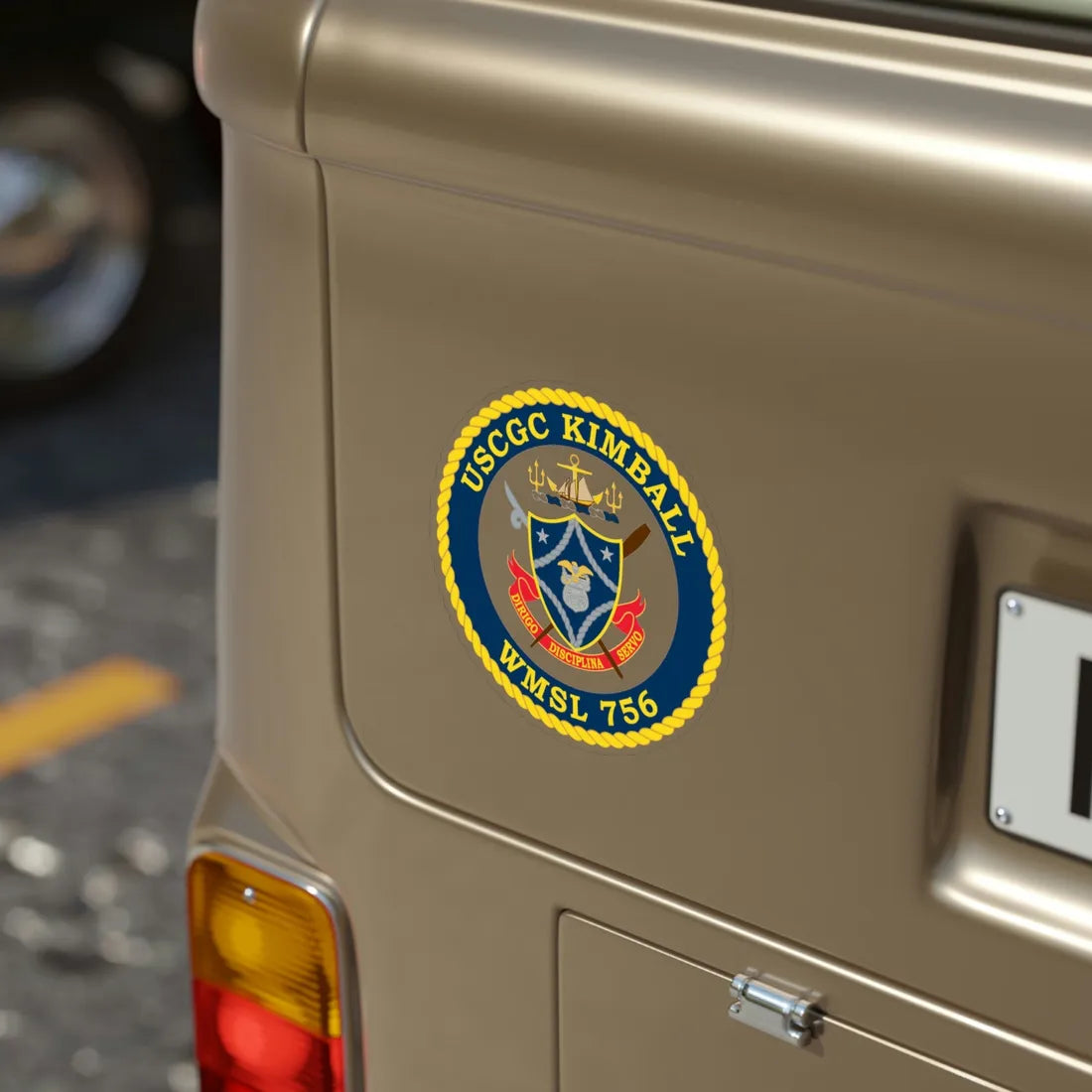 USCGC Kimball WMSL 756 (U.S. Coast Guard) Transparent STICKER Die-Cut Vinyl Decal - The Sticker Space