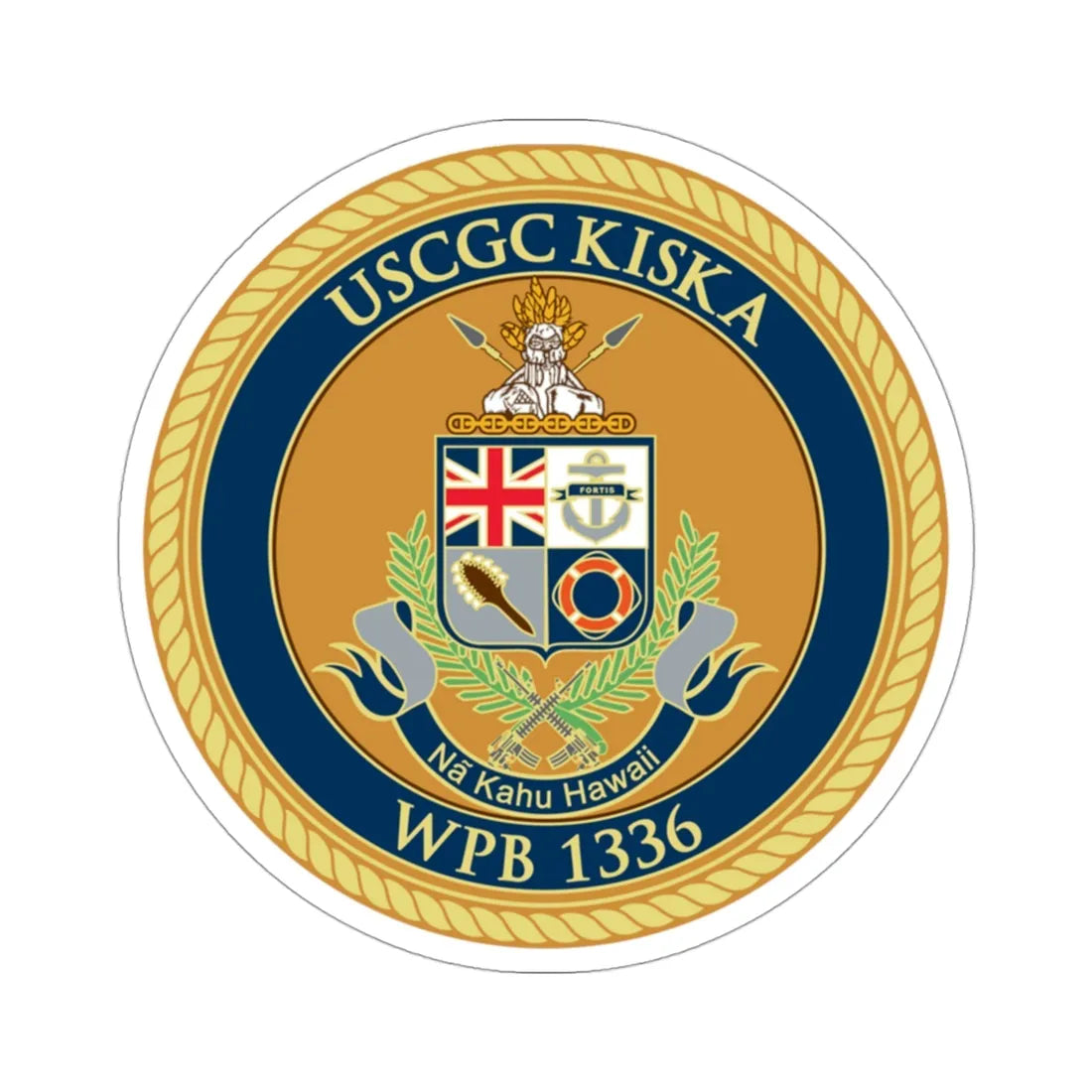 USCGC Kiska WPB 1336 (U.S. Coast Guard) STICKER Vinyl Die-Cut Decal 3 Inch - The Sticker Space