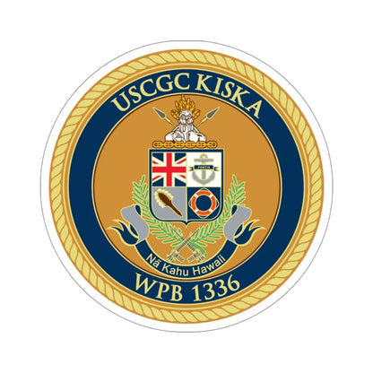 USCGC Kiska WPB 1336 (U.S. Coast Guard) STICKER Vinyl Die-Cut Decal 4 Inch - The Sticker Space