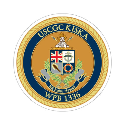 USCGC Kiska WPB 1336 (U.S. Coast Guard) STICKER Vinyl Die-Cut Decal 5 Inch - The Sticker Space