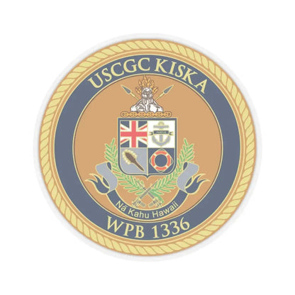 USCGC Kiska WPB 1336 (U.S. Coast Guard) STICKER Vinyl Kiss-Cut Decal 6 Inch Transparent - The Sticker Space