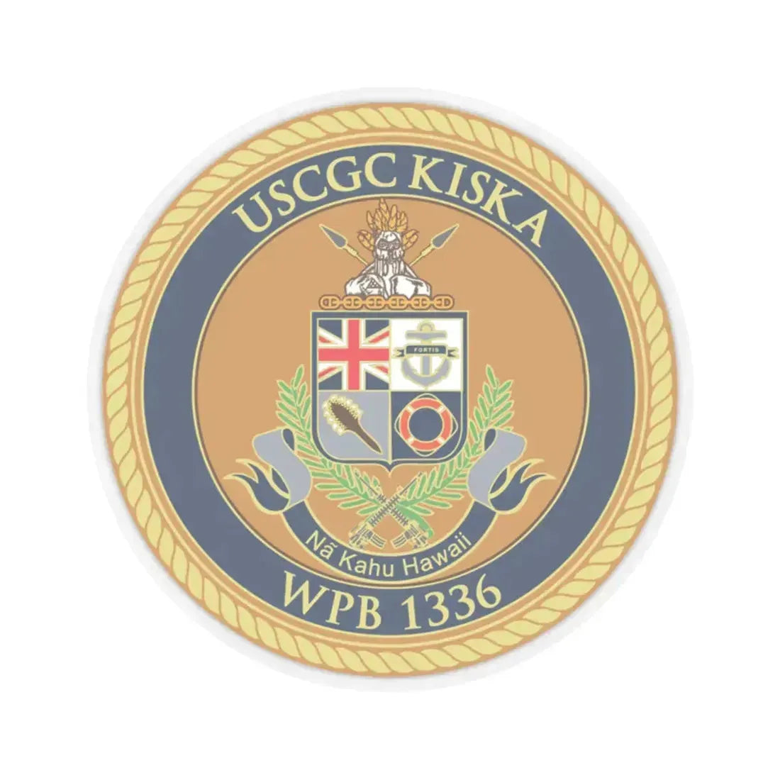 USCGC Kiska WPB 1336 (U.S. Coast Guard) STICKER Vinyl Kiss-Cut Decal 6 Inch Transparent - The Sticker Space