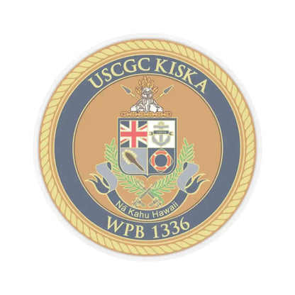 USCGC Kiska WPB 1336 (U.S. Coast Guard) STICKER Vinyl Kiss-Cut Decal 6 Inch Transparent - The Sticker Space