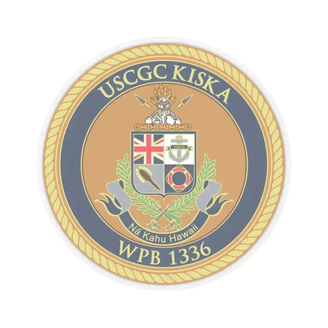 USCGC Kiska WPB 1336 (U.S. Coast Guard) STICKER Vinyl Kiss-Cut Decal 6 Inch Transparent - The Sticker Space