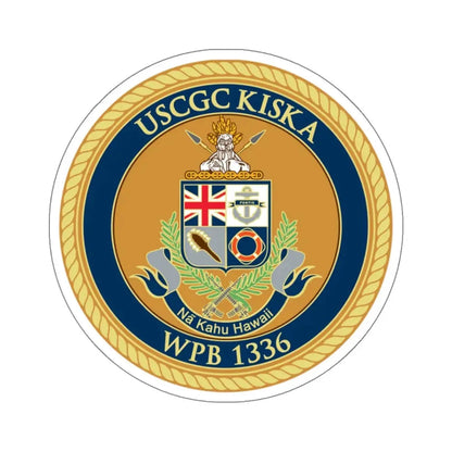 USCGC Kiska WPB 1336 (U.S. Coast Guard) STICKER Vinyl Kiss-Cut Decal 6 Inch White - The Sticker Space