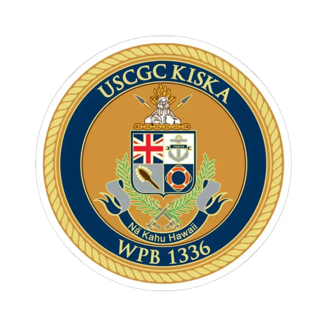 USCGC Kiska WPB 1336 (U.S. Coast Guard) STICKER Vinyl Kiss-Cut Decal 6 Inch White - The Sticker Space