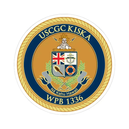 USCGC Kiska WPB 1336 (U.S. Coast Guard) STICKER Vinyl Kiss-Cut Decal 6 Inch White - The Sticker Space