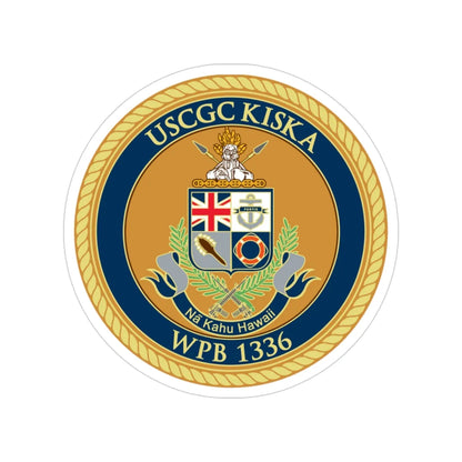 USCGC Kiska WPB 1336 (U.S. Coast Guard) Transparent STICKER Die-Cut Vinyl Decal 3 Inch - The Sticker Space