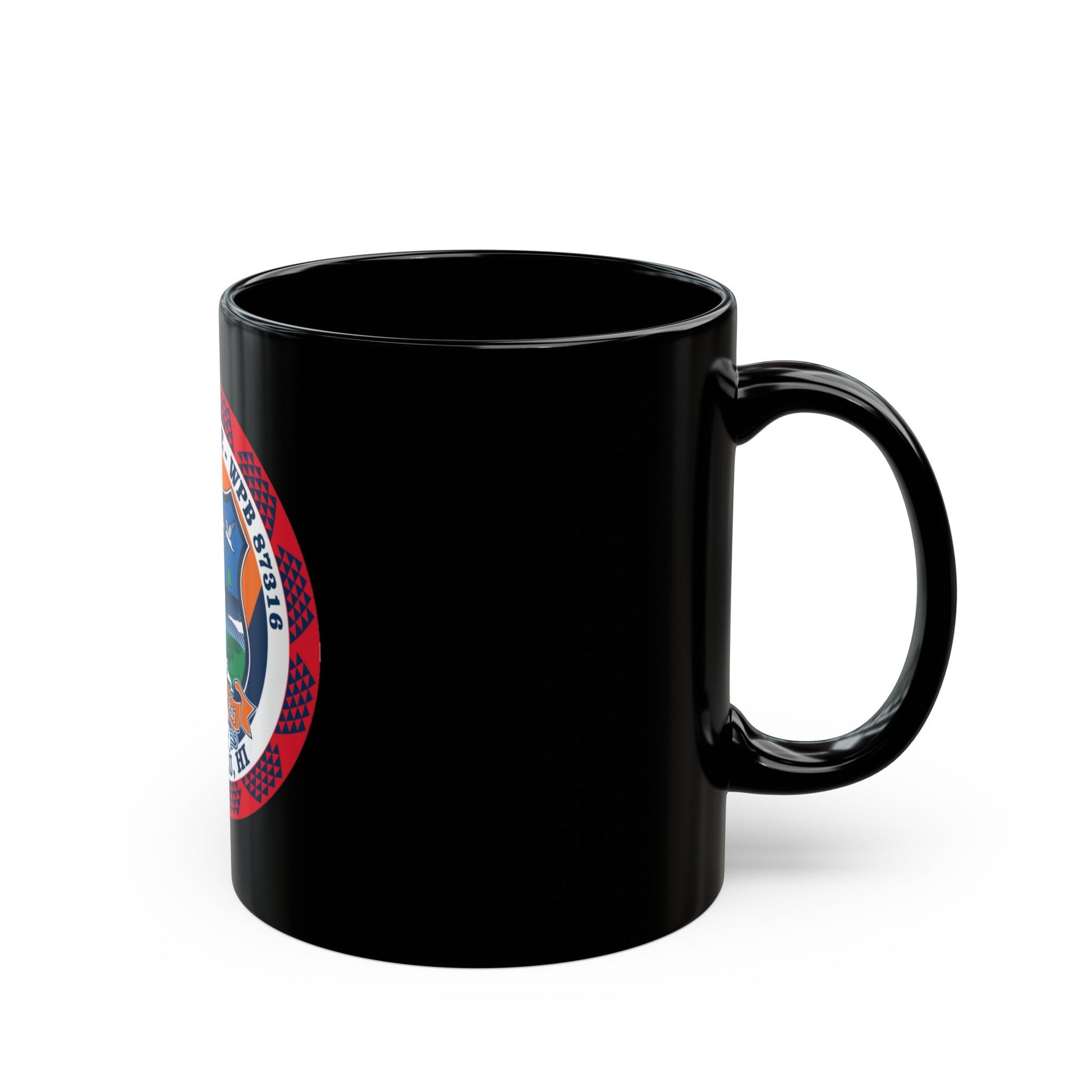 USCGC Kittiwake WPB 87316 (U.S. Coast Guard) Black Coffee Mug-The Sticker Space