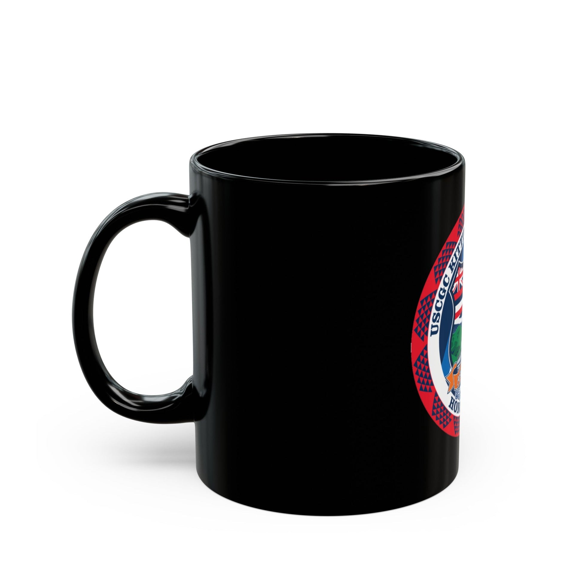 USCGC Kittiwake WPB 87316 (U.S. Coast Guard) Black Coffee Mug-The Sticker Space