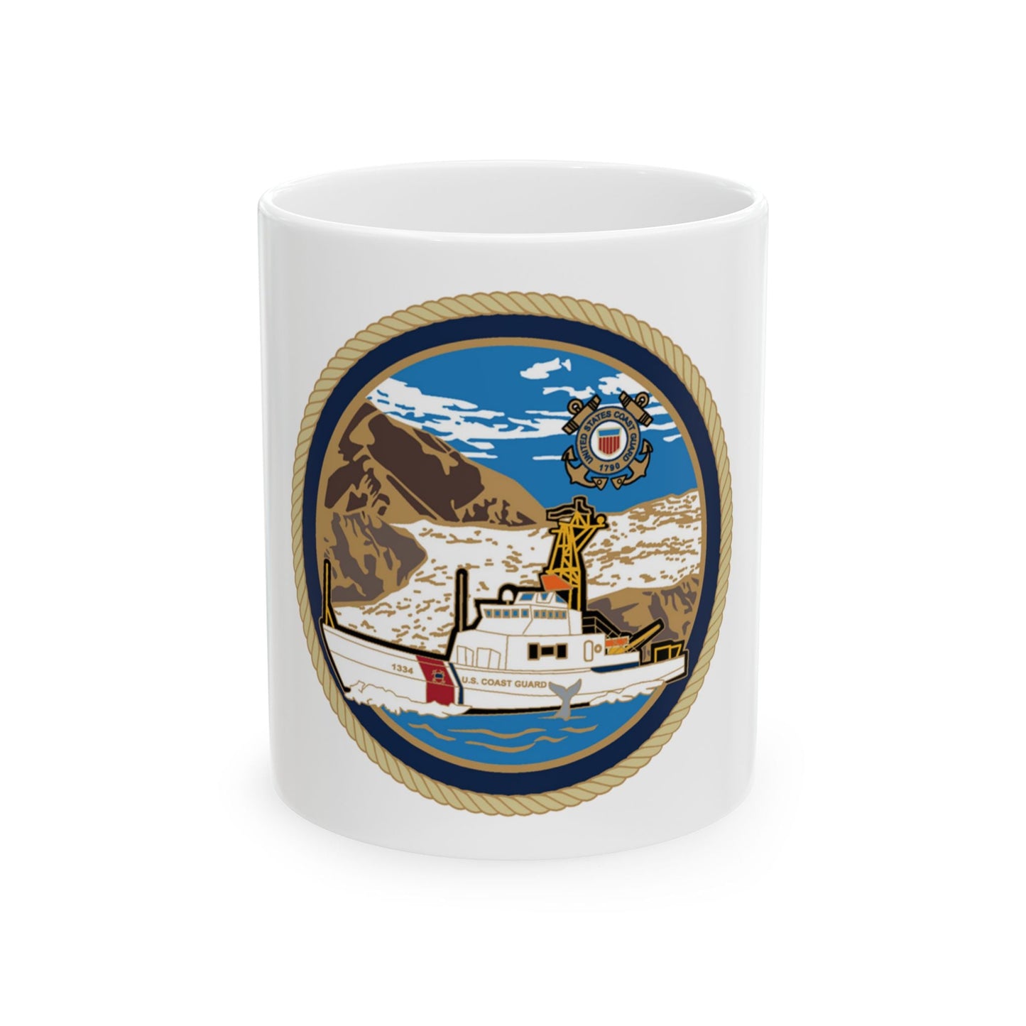 USCGC Liberty Boat (U.S. Coast Guard) White Coffee Mug