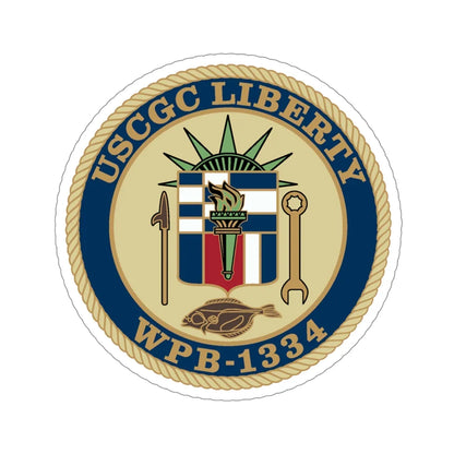 USCGC Liberty WPB 1334 (U.S. Coast Guard) STICKER Vinyl Die-Cut Decal 5 Inch - The Sticker Space