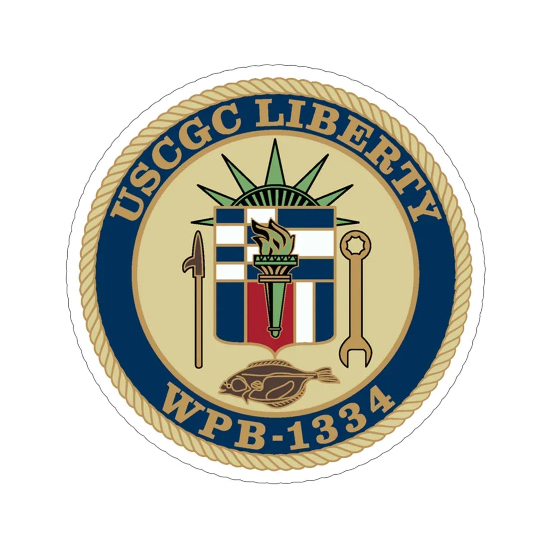 USCGC Liberty WPB 1334 (U.S. Coast Guard) STICKER Vinyl Die-Cut Decal 6 Inch - The Sticker Space