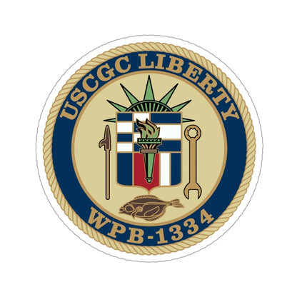 USCGC Liberty WPB 1334 (U.S. Coast Guard) STICKER Vinyl Die-Cut Decal 6 Inch - The Sticker Space