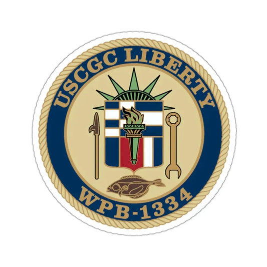USCGC Liberty WPB 1334 (U.S. Coast Guard) STICKER Vinyl Kiss-Cut Decal 2 Inch White - The Sticker Space