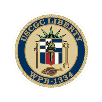 USCGC Liberty WPB 1334 (U.S. Coast Guard) STICKER Vinyl Kiss-Cut Decal 2 Inch White - The Sticker Space