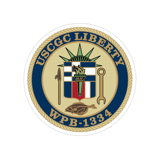 USCGC Liberty WPB 1334 (U.S. Coast Guard) Transparent STICKER Die-Cut Vinyl Decal 6 Inch - The Sticker Space