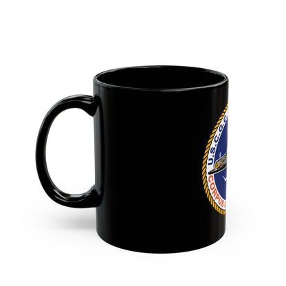 USCGC Mallet 75304 (U.S. Coast Guard) Black Coffee Mug-The Sticker Space