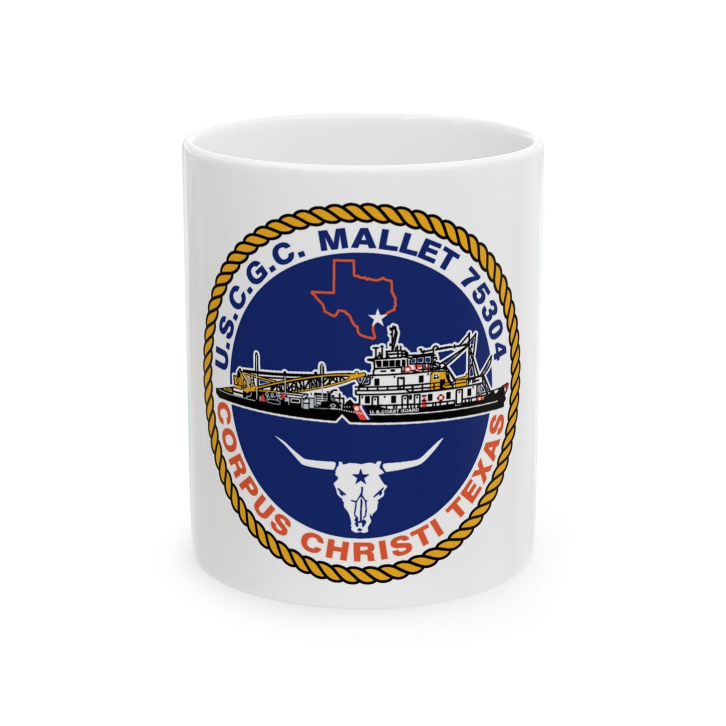 USCGC Mallet 75304 (U.S. Coast Guard) White Coffee Mug