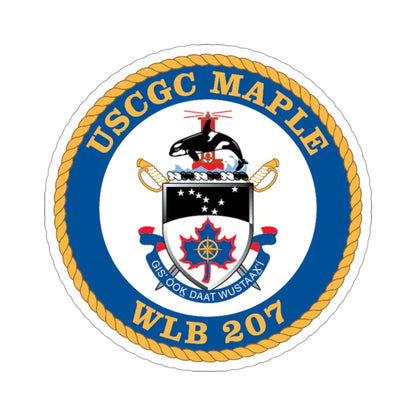 USCGC Maple WLB 207 1 (U.S. Coast Guard) STICKER Vinyl Die-Cut Decal 3 Inch - The Sticker Space