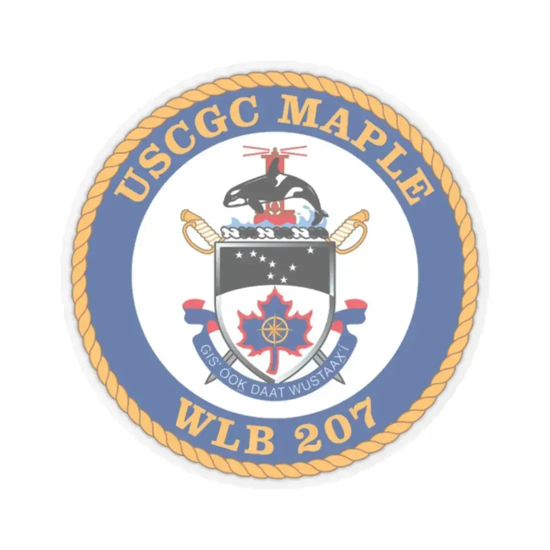 USCGC Maple WLB 207 1 (U.S. Coast Guard) STICKER Vinyl Kiss-Cut Decal - The Sticker Space