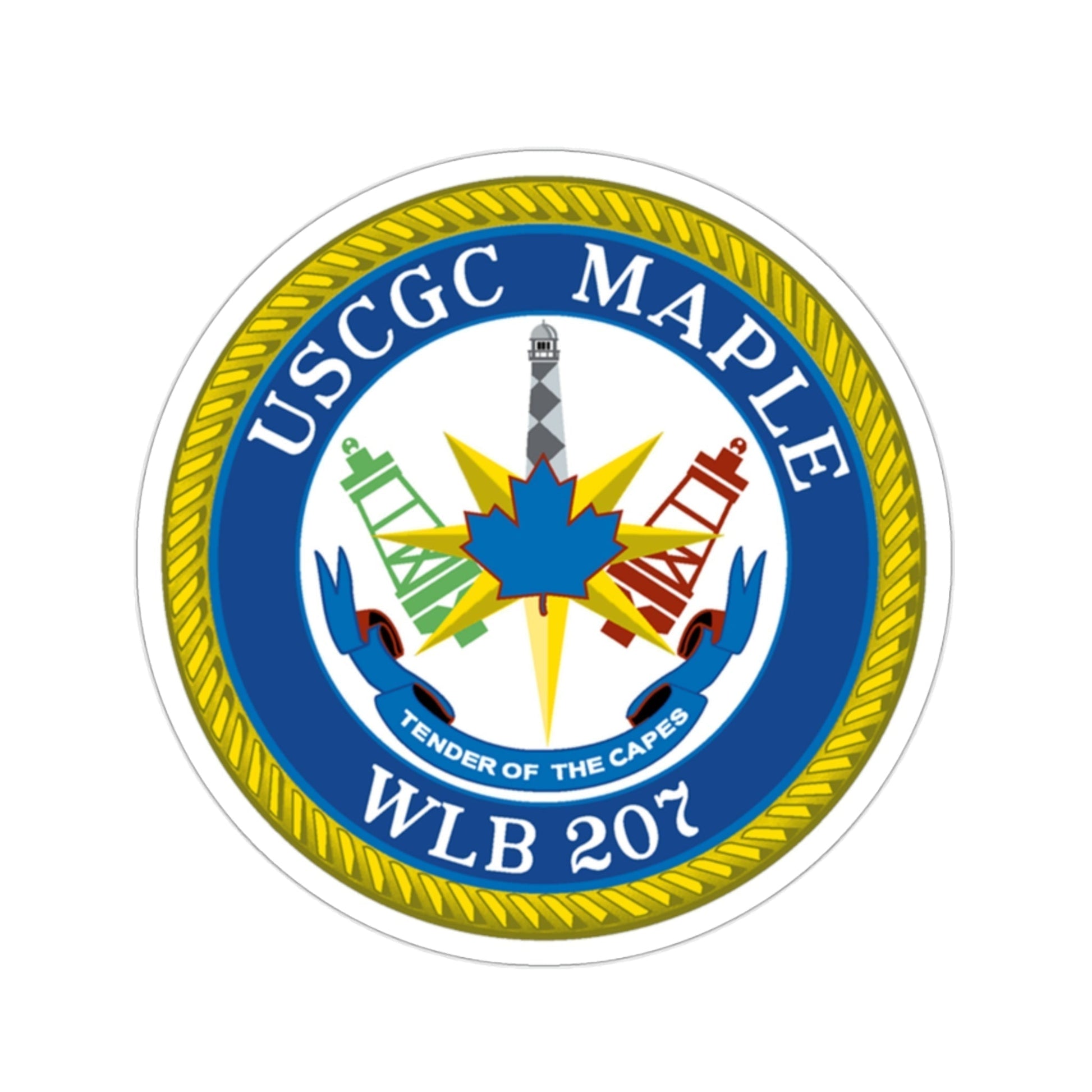 USCGC Maple WLB 207 (U.S. Coast Guard) STICKER Vinyl Die-Cut Decal-2 Inch-The Sticker Space