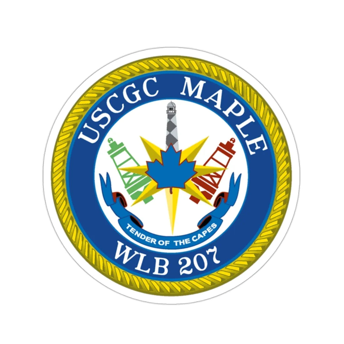 USCGC Maple WLB 207 (U.S. Coast Guard) STICKER Vinyl Die-Cut Decal 2 Inch - The Sticker Space