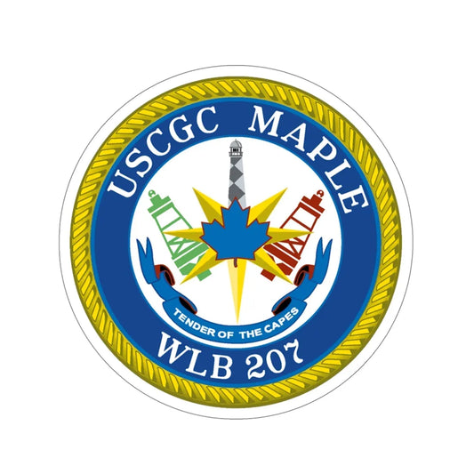 USCGC Maple WLB 207 (U.S. Coast Guard) STICKER Vinyl Die-Cut Decal 6 Inch - The Sticker Space