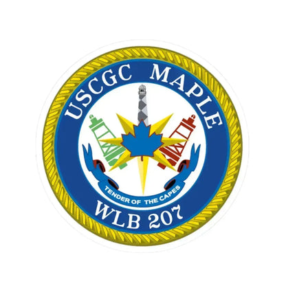 USCGC Maple WLB 207 (U.S. Coast Guard) STICKER Vinyl Kiss-Cut Decal 2 Inch White - The Sticker Space