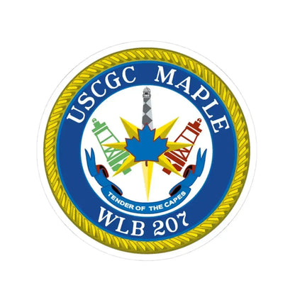 USCGC Maple WLB 207 (U.S. Coast Guard) STICKER Vinyl Kiss-Cut Decal 3 Inch White - The Sticker Space