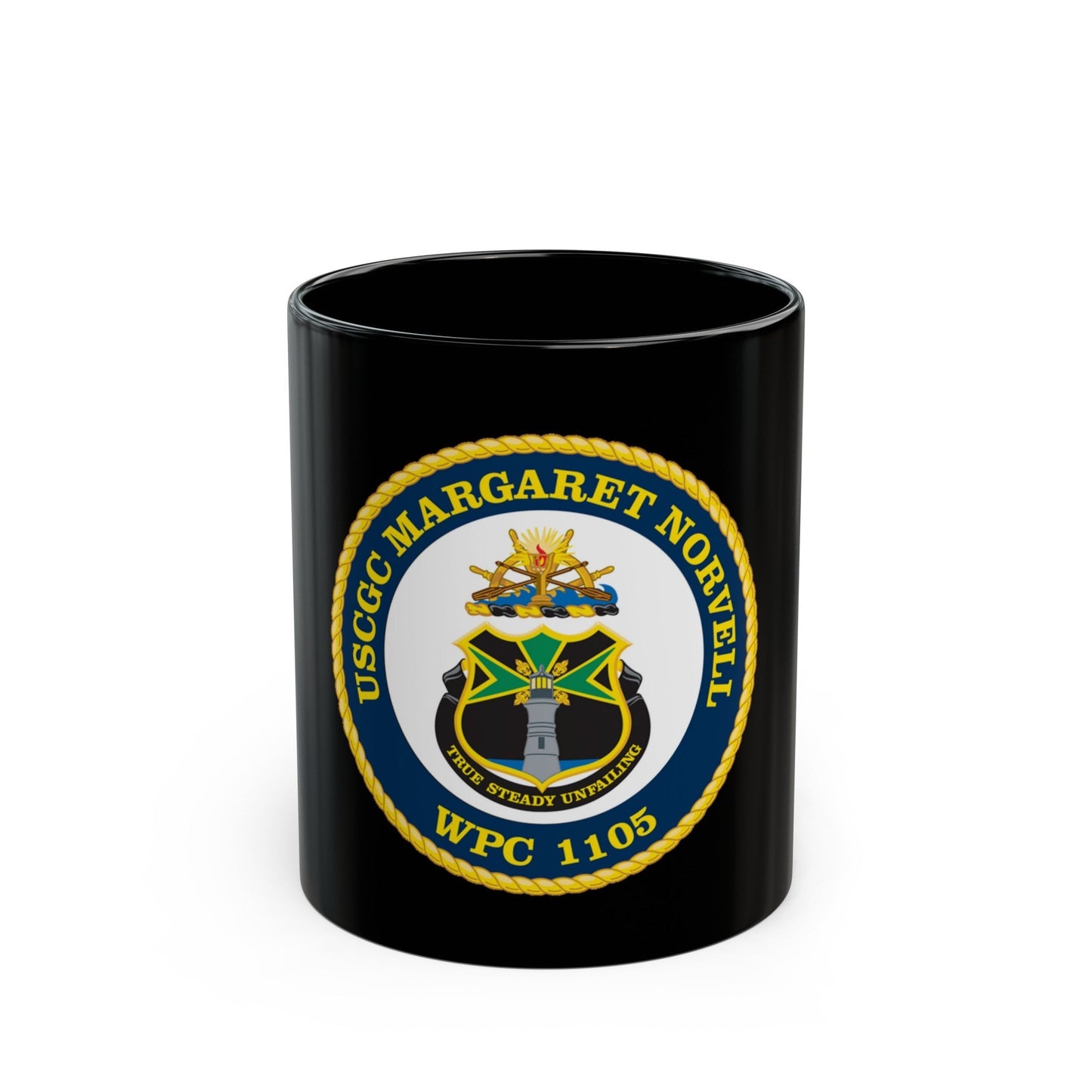 USCGC Margaret Norvell WPC 1105 (U.S. Coast Guard) Black Coffee Mug-11oz-The Sticker Space