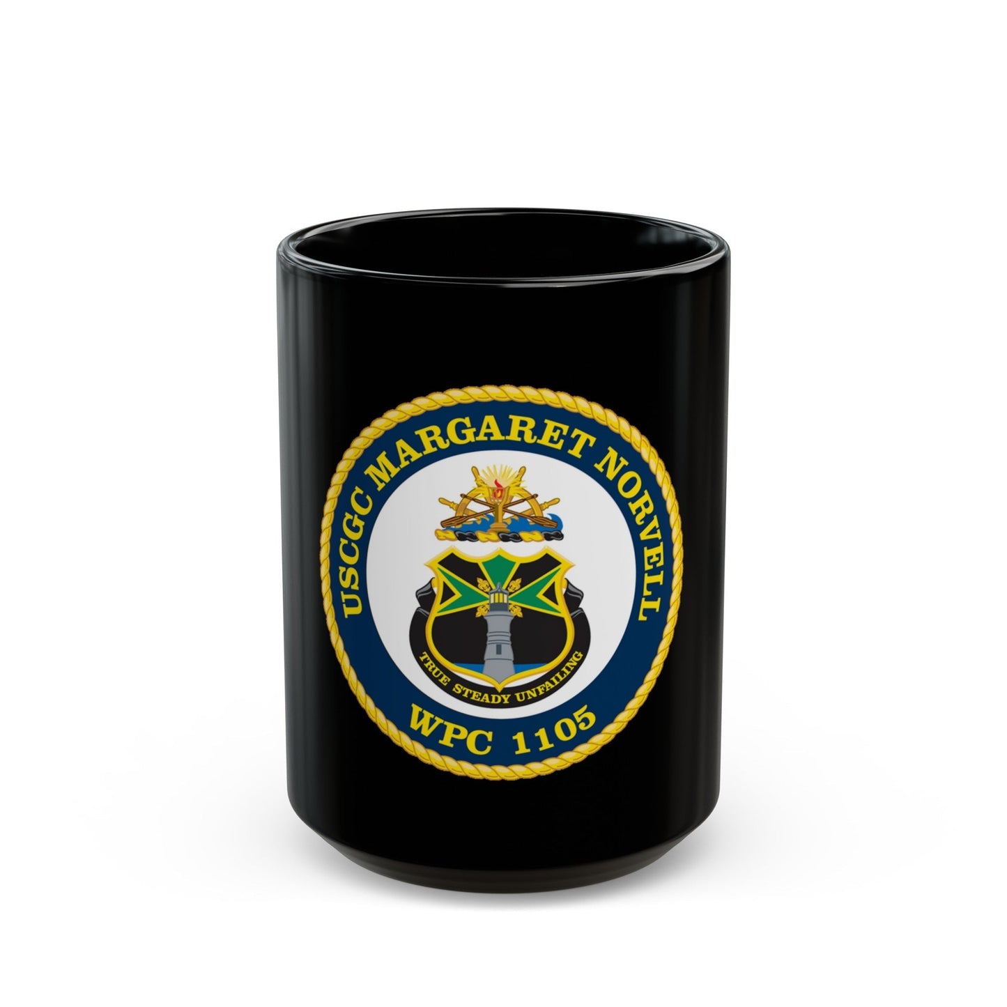 USCGC Margaret Norvell WPC 1105 (U.S. Coast Guard) Black Coffee Mug-15oz-The Sticker Space