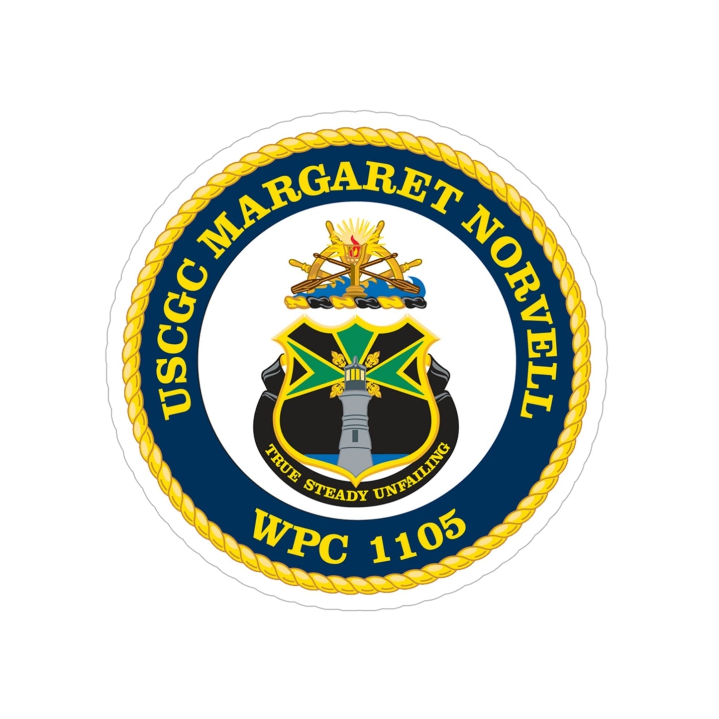 USCGC Margaret Norvell WPC 1105 (U.S. Coast Guard) Transparent STICKER Die-Cut Vinyl Decal-5 Inch-The Sticker Space