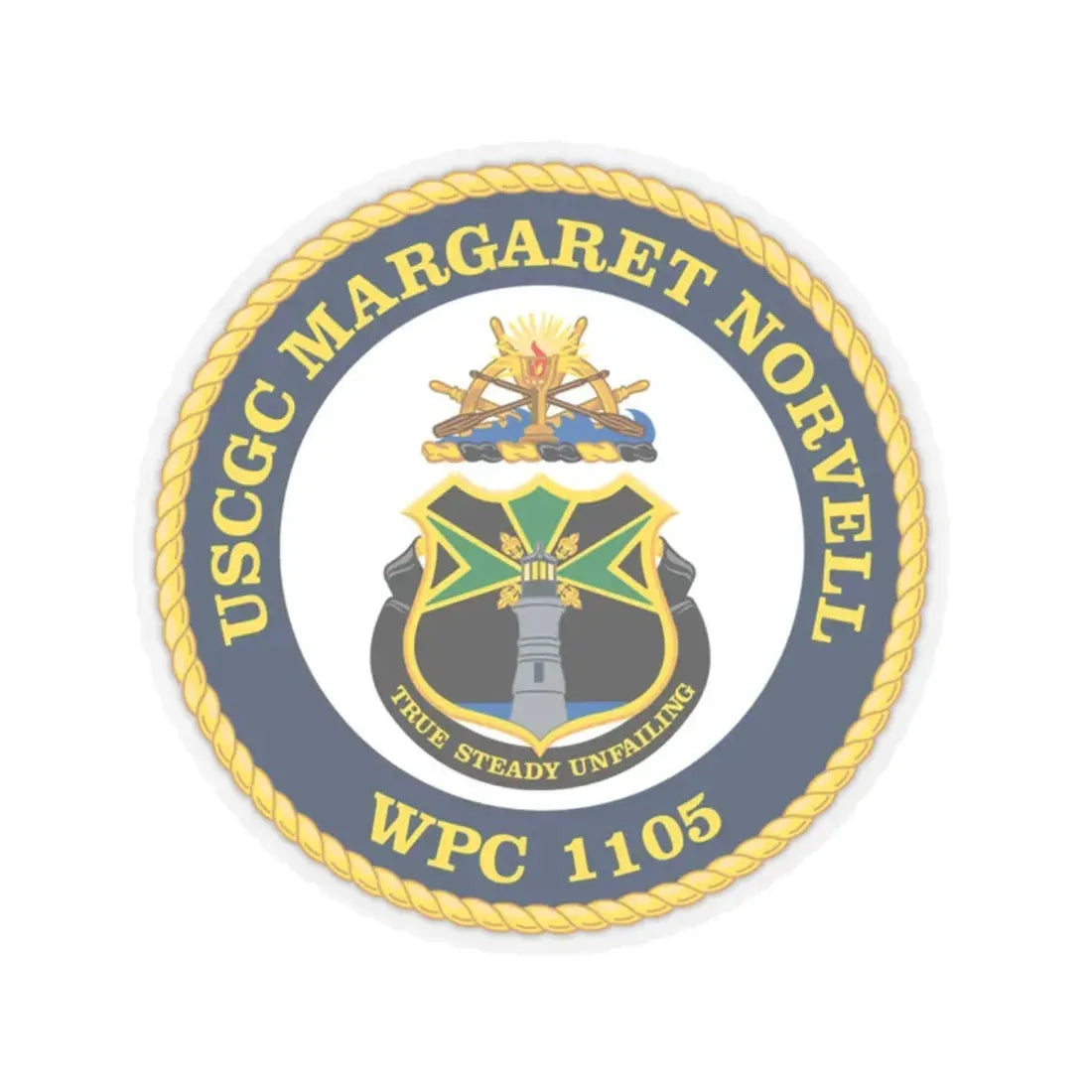 USCGC Margaret Norvell WPC 1105 (U.S. Coast Guard) STICKER Vinyl Kiss-Cut Decal 2 Inch Transparent - The Sticker Space