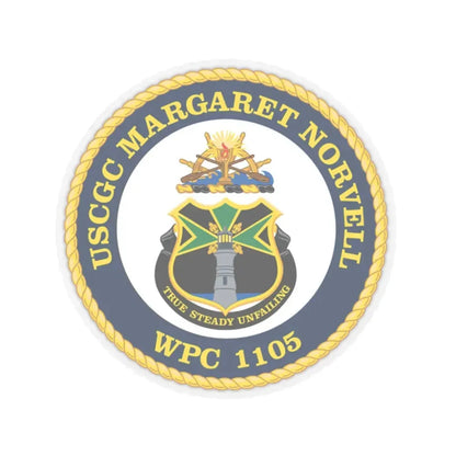 USCGC Margaret Norvell WPC 1105 (U.S. Coast Guard) STICKER Vinyl Kiss-Cut Decal 2 Inch Transparent - The Sticker Space