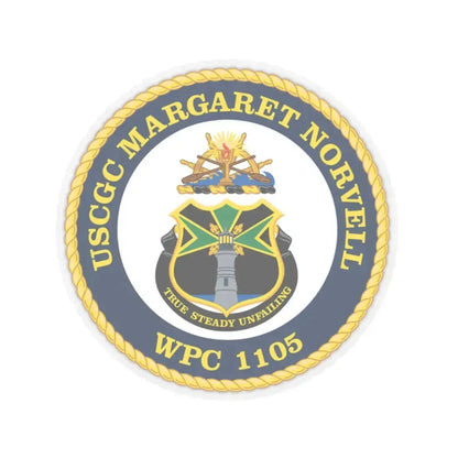 USCGC Margaret Norvell WPC 1105 (U.S. Coast Guard) STICKER Vinyl Kiss-Cut Decal 2 Inch Transparent - The Sticker Space