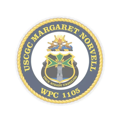 USCGC Margaret Norvell WPC 1105 (U.S. Coast Guard) STICKER Vinyl Kiss-Cut Decal 3 Inch Transparent - The Sticker Space