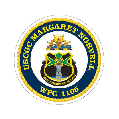 USCGC Margaret Norvell WPC 1105 (U.S. Coast Guard) STICKER Vinyl Kiss-Cut Decal 3 Inch White - The Sticker Space